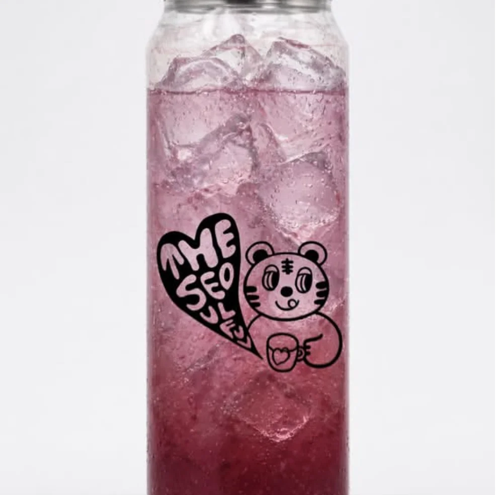 Sparkling plum ade